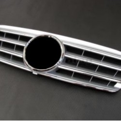 Μάσκα για Mercedes W203 (2000-2007) - 4 γρίλιες χρωμίου Μάσκα για Mercedes W203 (2000-2007) - 4 γρίλιες χρωμίου