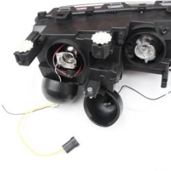 Φανάρια εμπρός για BMW E46 sedan (2001-2005) - μαύρα , με λάμπες (Η7) - σετ 2τμχ. Φανάρια εμπρός για BMW E46 sedan (2001-2005) - μαύρα , με λάμπες (Η7) - σετ 2τμχ.