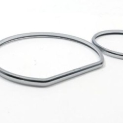 Δαχτυλίδια καντράν για Mercedes W208 CLK (1999-2002) / W210 (1999-2002) - ασημένια Δαχτυλίδια καντράν για Mercedes W208 CLK (1999-2002) / W210 (1999-2002) - ασημένια