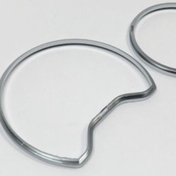 Δαχτυλίδια καντράν για Mercedes  W202 (1996-2001) / W208 CLK (1997-2002) / W210 (1995-1999) - ασημένια Δαχτυλίδια καντράν για Mercedes  W202 (1996-2001) / W208 CLK (1997-2002) / W210 (1995-1999) - ασημένια