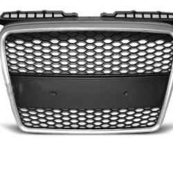 Μάσκα Audi A3 (2003-2008) με βάση για σήμα - RS-Look silver