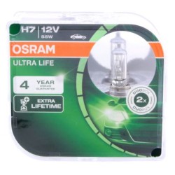 Λάμπα αλογόνου H7 Osram Ultra Life - 2 τμχ. καρτέλα Λάμπα αλογόνου H7 Osram Ultra Life - 2 τμχ. καρτέλα