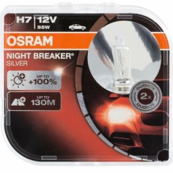 Λάμπα αλογόνου H7 Osram Night Braker Silver  - 2 τμχ. καρτέλα Λάμπα αλογόνου H7 Osram Night Braker Silver  - 2 τμχ. καρτέλα
