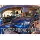 Ανεμοθραύστες για OPEL Combo E 5d / CITROEN Berlingo / PEUGEOT Rifter / TOYOTA ProAce City (2018+) - 4 τμχ. εμπρός και πίσω
