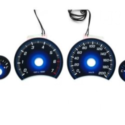 Φωτιζόμενα όργανα ταμπλό για Nissan Primera P11 (1999-2002) - μπλε