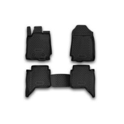3D Λαστιχένια πατάκια για FORD Ranger 4 doors (2011-2020) - 4τμχ.