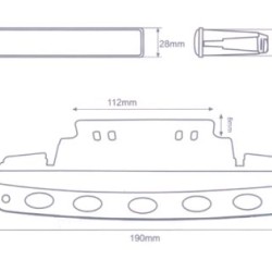 Universal led φώτα με 5 led x 1W - 2τμχ. Universal led φώτα με 5 led x 1W - 2τμχ.