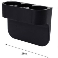 Ποτηροθήκη αυτοκινήτου - για 2 ποτήρια ανάμεσα στα καθίσματα - δερμάτινη μπεζ