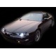 Φανάρια εμπρός angel eyes για Honda Prelude (1992-1995) - μαύρα , με λάμπες (Η7) - σετ 2τμχ.