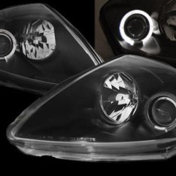 Φανάρια εμπρός angel eyes για Mitsubishi Eclipse (2000-2005) - black , με λάμπες (Η1) - σετ 2τμχ. Φανάρια εμπρός angel eyes για Mitsubishi Eclipse (2000-2005) - black , με λάμπες (Η1) - σετ 2τμχ.