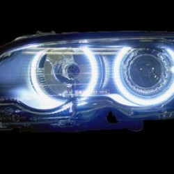 Φανάρια εμπρός angel eyes για BMW E46 sedan (2001-2005) - μαύρα με CCFL , χωρίς λάμπες (Η7) - σετ 2τμχ. Φανάρια εμπρός angel eyes για BMW E46 sedan (2001-2005) - μαύρα με CCFL , χωρίς λάμπες (Η7) - σετ 2τμχ.