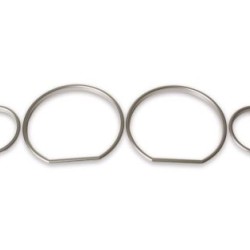 Δαχτυλίδια καντράν για BMW E36 (1991-1999) - ματ / ασημένια