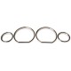 Δαχτυλίδια καντράν για BMW E36 / Z3 (1991-1999) - χρωμίου