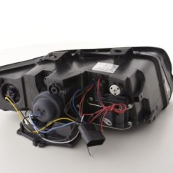 Φανάρια εμπρός με CCFL angel eyes για Audi A4 (2001-2004) - μαύρα , με λάμπες (Η1) - σετ 2τμχ. Φανάρια εμπρός με CCFL angel eyes για Audi A4 (2001-2004) - μαύρα , με λάμπες (Η1) - σετ 2τμχ.