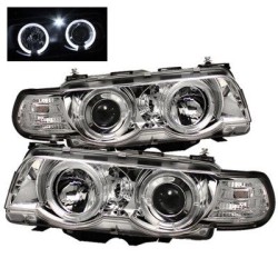 Φανάρια εμπρός angel eyes BMW E38 (1998-2001) - chrome , με λάμπες (Η1) - σετ 2τμχ. Φανάρια εμπρός angel eyes BMW E38 (1998-2001) - chrome , με λάμπες (Η1) - σετ 2τμχ.