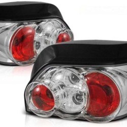 Πίσω φανάρια για Renault Clio I (1990-1998)- chrome 3D - σετ 2τμχ.