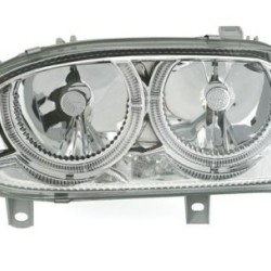 Φανάρια εμπρός για Vw Golf 3 - chrome , με λάμπες (Η1) - σετ 2τμχ.