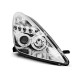 Φανάρια εμπρός angel eyes για Toyota Celica T230 (1999-2005) - chrome , με λάμπες (Η1) - σετ 2τμχ.