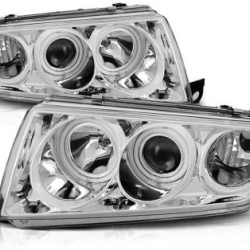 Φανάρια εμπρός angel eyes για Skoda Fabia (1999-2007) , χωρίς λάμπες (Η7) - σετ 2τμχ.