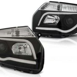 Φανάρια εμπρός led για Dacia Duster (2009+) - lightbar design , χωρίς λάμπες (Η7) - σετ 2τμχ.