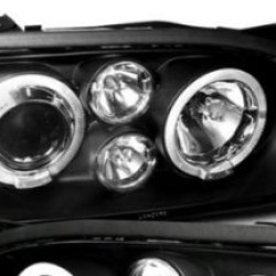 Φανάρια εμπρός angel eyes για Vw Golf ΙΙΙ - black , χωρίς λάμπες (Η7) - σετ 2τμχ.