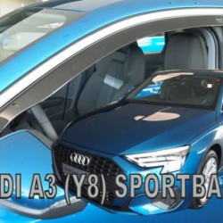 Ανεμοθραύστες για AUDI A3 (Y8) SPORTBACK 5D (2020+) - 2 τμχ. εμπρός Ανεμοθραύστες για AUDI A3 (Y8) SPORTBACK 5D (2020+) - 2 τμχ. εμπρός