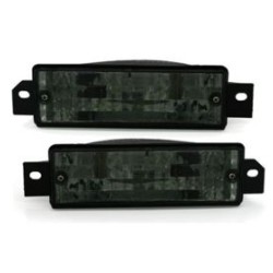 Φλας προφυλακτήρα BMW E30 (1983-1990)  limousine / touring / coupe / cabrio  - μαύρο χρωμίου - σετ 2τμχ.