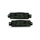 Φλας προφυλακτήρα BMW E30 (1983-1990)  limousine / touring / coupe / cabrio  - μαύρο χρωμίου - σετ 2τμχ.