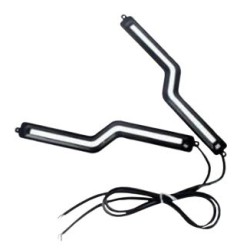 Universal led φώτα  COB 18CM 12W - μαύρο κελυφος - 2τμχ.