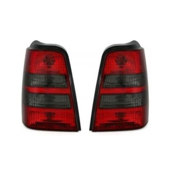 Πίσω φανάρια για Vw Golf III combi - μαύρα  chrome - σετ 2τμχ.