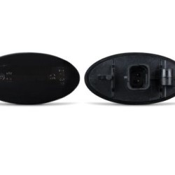 Led φλας φτερού για Peugeot 107, 206, 307 / Citroen C1, C2, C3, C5, Xsara / Toyota Aygo  - φιμέ με τρεχούμενο φλας - σετ 2τμχ.