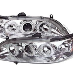 Φανάρια εμπρός angel eyes για Honda Accord (1998-2002) USA , με λάμπες (Η1) - σετ 2τμχ.