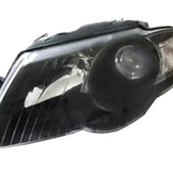 Φανάρια εμπρός για Vw Passat B6 (2005-2010) - μαύρα , χωρίς λάμπες (Η7) - σετ 2τμχ.