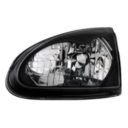 Φανάρια εμπρός για Honda CRX DEL SOL (1993-1997) - μαύρα , χωρίς λάμπες (Η4) - σετ 2τμχ.