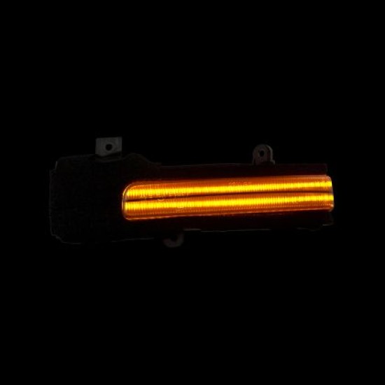 Τρεχούμενα led φλας για καθρέφτες για Mitsubishi ASX, L200 (2005+), Pajero, Pajero Sport (2008+), Outlander (2012+) - φιμέ με τρεχούμενο φλας - σετ 2τμχ.