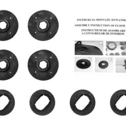 Πλαστικά κουμπώματα για στήριξη στο πάτωμα για το πατάκι - ελλειπτικά - 4τμχ. Πλαστικά κουμπώματα για στήριξη στο πάτωμα για το πατάκι - ελλειπτικά - 4τμχ.