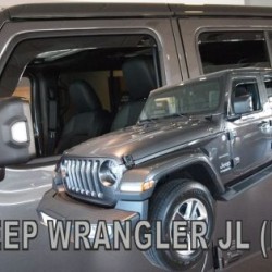 Ανεμοθραύστες για Jeep Wrangler JL IV 5D (2019+) - 4 τμχ. εμπρός και πίσω