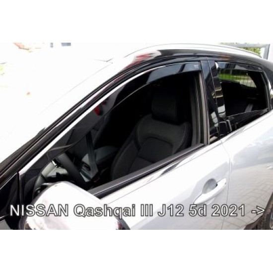 Ανεμοθραύστες για Nissan Qashqai III J12 (2021+) - 4 τμχ. εμπρός και πίσω