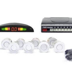 Αισθητήρες παρκαρίσματος με 8 αισθητήρες και ένδειξη led - ασημένιο χρώμα