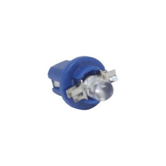 Led λάμπα τύπου Β8.5 12 V/2W - μπλε χρώμα - 1τμχ.