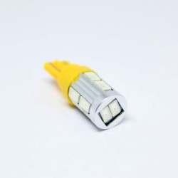 Led λάμπα τύπου Τ10 5W με 10 SMD 5630 led - κατάλληλη για φώτα ημέρας - κίτρινη - 1τμχ. Led λάμπα τύπου Τ10 5W με 10 SMD 5630 led - κατάλληλη για φώτα ημέρας - κίτρινη - 1τμχ.