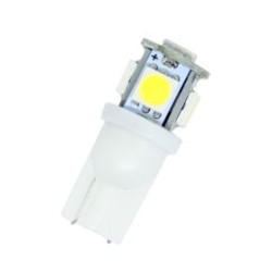 Led λάμπα τύπου Τ10 με 5 SMD led 5000K - 1τμχ.