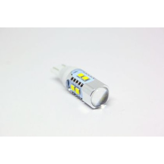 Led λάμπα τύπου Τ10 10W με 10 le 2323 σε 1W Cree και προτζέκτορα - 1τμχ.
