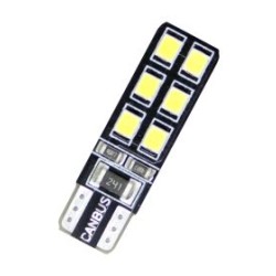Led λάμπα τύπου Τ10 με 12 led - CANBUS - 1τμχ.