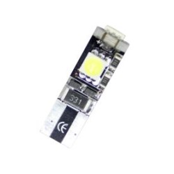 LEd λάμπα τύπου Τ10 με 3 SMD led - CANBUS 6000K - 1τμχ.