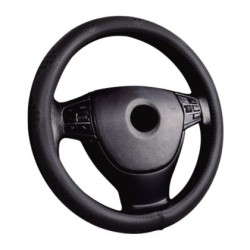 Κάλυμμα τιμονιού από οικολογικό δέρμα 38 cm - Perforated - μαύρο χρώμα -1 τμχ. Κάλυμμα τιμονιού από οικολογικό δέρμα 38 cm - Perforated - μαύρο χρώμα -1 τμχ.