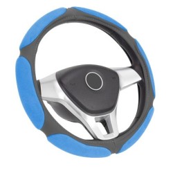Κάλυμμα τιμονιού από οικολογικό δέρμα 38 cm - Race - μπλε χρώμα -1 τμχ. Κάλυμμα τιμονιού από οικολογικό δέρμα 38 cm - Race - μπλε χρώμα -1 τμχ.