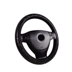 Δερμάτινο κάλυμμα τιμονιού 38 cm - Run - μαύρο χρώμα - 1 τμχ. Δερμάτινο κάλυμμα τιμονιού 38 cm - Run - μαύρο χρώμα - 1 τμχ.