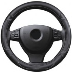 Δερμάτινο κάλυμμα τιμονιού 38 cm - Sport - μαύρο χρώμα - 1 τμχ. Δερμάτινο κάλυμμα τιμονιού 38 cm - Sport - μαύρο χρώμα - 1 τμχ.