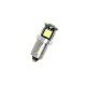 Led λάμπα τύπου BA9S CANBUS με 5 SMD led τυχαία διάταξη - 1τμχ.